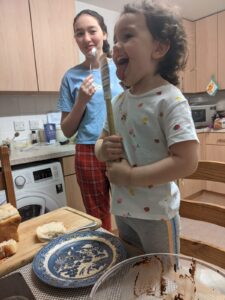 baking cookies
