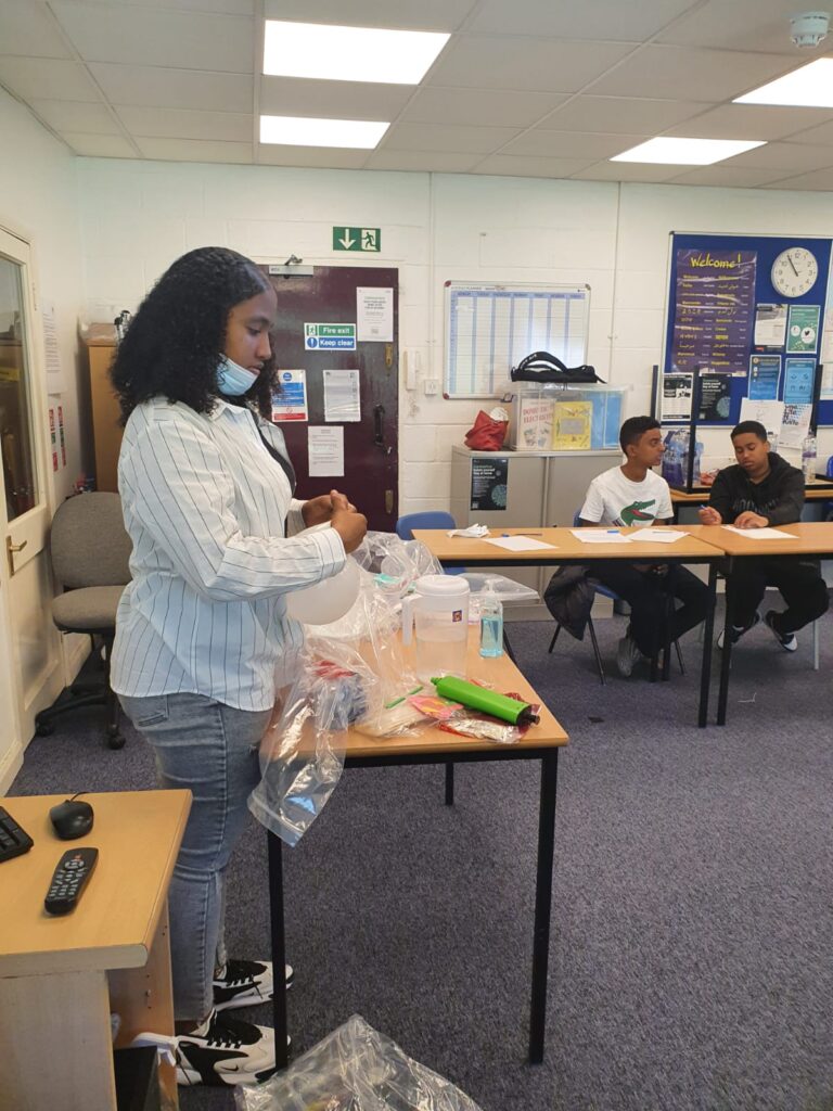 students conducting science experiments