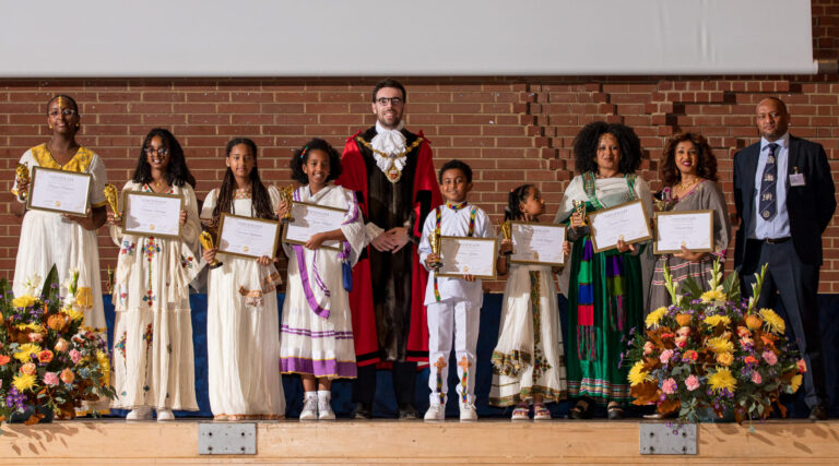 Supplementary school children with awards