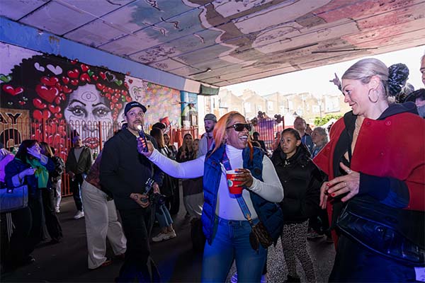 People enjoying event at Bay57