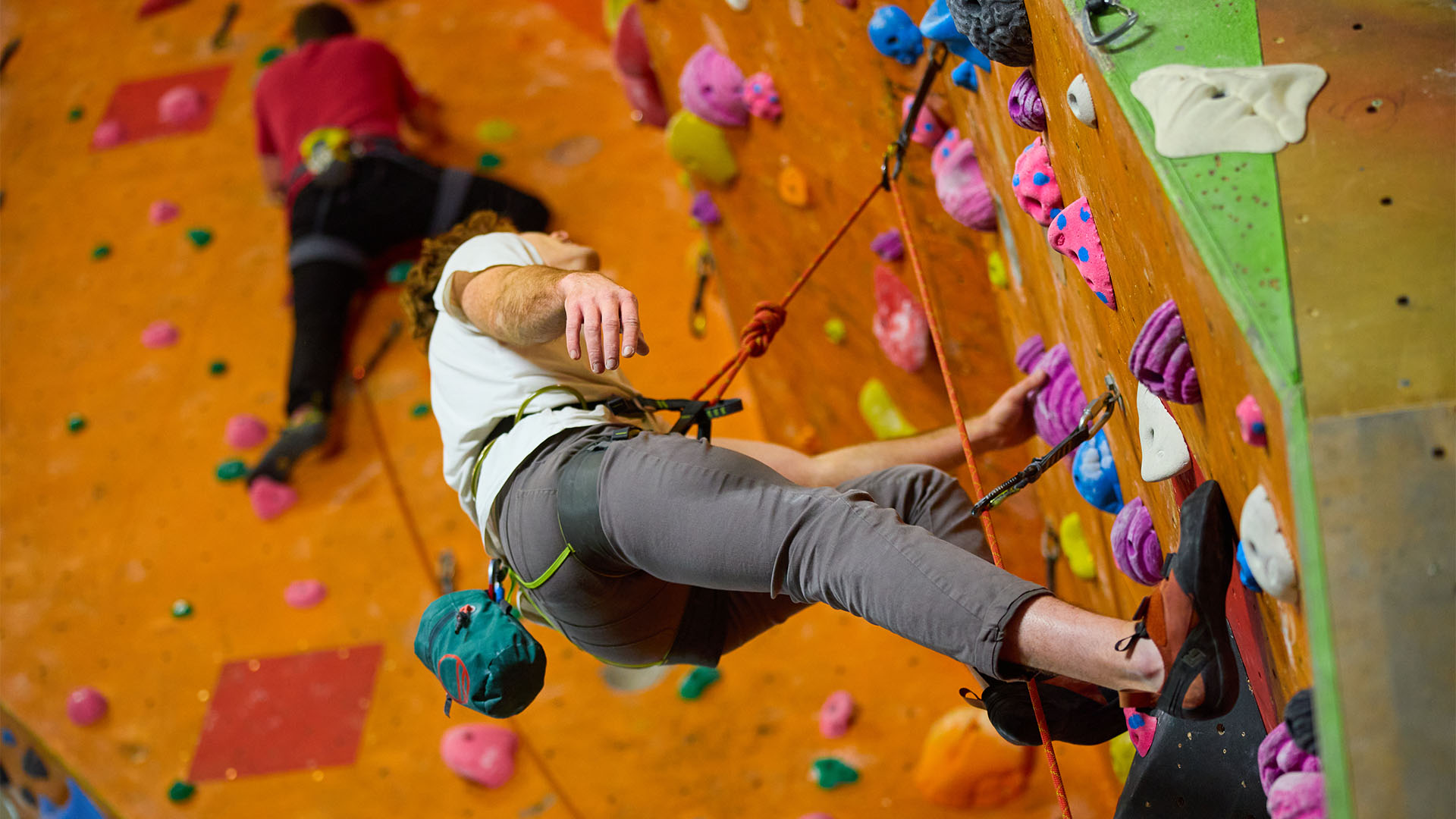 Climber at Westway sports centre